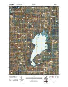 Rush Lake Wisconsin Historical topographic map, 1:24000 scale, 7.5 X 7.5 Minute, Year 2010