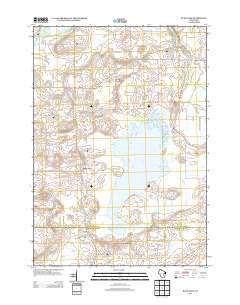 Rush Lake Wisconsin Historical topographic map, 1:24000 scale, 7.5 X 7.5 Minute, Year 2013