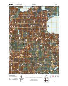 Rutland Wisconsin Historical topographic map, 1:24000 scale, 7.5 X 7.5 Minute, Year 2010