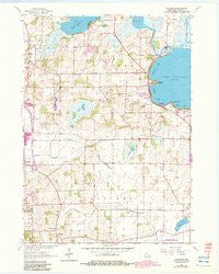 Rutland Wisconsin Historical topographic map, 1:24000 scale, 7.5 X 7.5 Minute, Year 1961