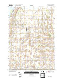 Saint Peter Wisconsin Historical topographic map, 1:24000 scale, 7.5 X 7.5 Minute, Year 2013