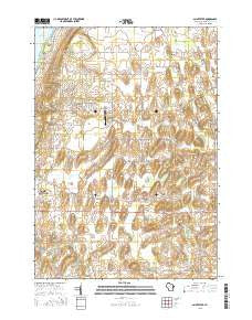 Saint Peter Wisconsin Current topographic map, 1:24000 scale, 7.5 X 7.5 Minute, Year 2015