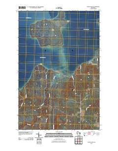 Sand Island Wisconsin Historical topographic map, 1:24000 scale, 7.5 X 7.5 Minute, Year 2010
