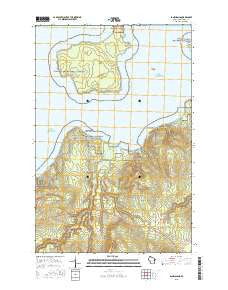 Sand Island Wisconsin Current topographic map, 1:24000 scale, 7.5 X 7.5 Minute, Year 2015