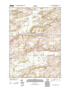 Sand Spring Creek Wisconsin Historical topographic map, 1:24000 scale, 7.5 X 7.5 Minute, Year 2013
