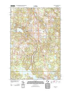 Sarona Wisconsin Historical topographic map, 1:24000 scale, 7.5 X 7.5 Minute, Year 2013