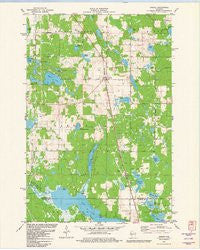 Sarona Wisconsin Historical topographic map, 1:24000 scale, 7.5 X 7.5 Minute, Year 1981