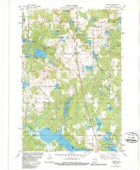 Sarona Wisconsin Historical topographic map, 1:24000 scale, 7.5 X 7.5 Minute, Year 1981