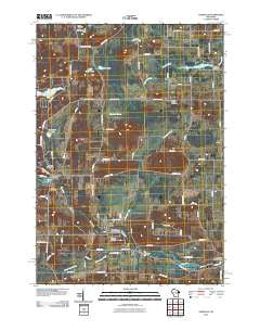 Saxeville Wisconsin Historical topographic map, 1:24000 scale, 7.5 X 7.5 Minute, Year 2010