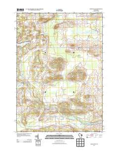 Saxeville Wisconsin Historical topographic map, 1:24000 scale, 7.5 X 7.5 Minute, Year 2013