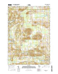 Saxeville Wisconsin Current topographic map, 1:24000 scale, 7.5 X 7.5 Minute, Year 2015