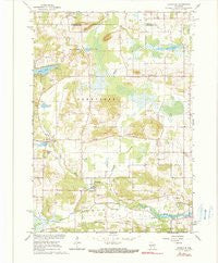 Saxeville Wisconsin Historical topographic map, 1:24000 scale, 7.5 X 7.5 Minute, Year 1961