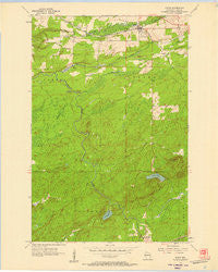 Saxon Wisconsin Historical topographic map, 1:24000 scale, 7.5 X 7.5 Minute, Year 1956