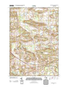 Scandinavia Wisconsin Historical topographic map, 1:24000 scale, 7.5 X 7.5 Minute, Year 2013