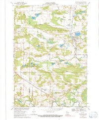 Scandinavia Wisconsin Historical topographic map, 1:24000 scale, 7.5 X 7.5 Minute, Year 1969