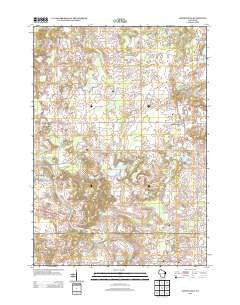 School Hill Wisconsin Historical topographic map, 1:24000 scale, 7.5 X 7.5 Minute, Year 2013