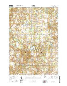 School Hill Wisconsin Current topographic map, 1:24000 scale, 7.5 X 7.5 Minute, Year 2016