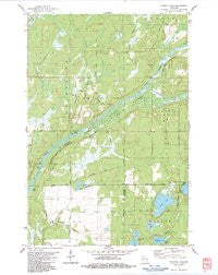 Scovils Lake Wisconsin Historical topographic map, 1:24000 scale, 7.5 X 7.5 Minute, Year 1983
