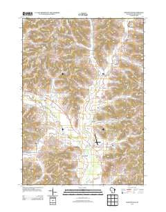Sextonville Wisconsin Historical topographic map, 1:24000 scale, 7.5 X 7.5 Minute, Year 2013