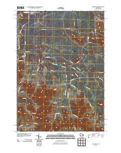 Shamrock Wisconsin Historical topographic map, 1:24000 scale, 7.5 X 7.5 Minute, Year 2010