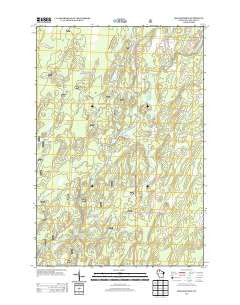 Shanagolden Wisconsin Historical topographic map, 1:24000 scale, 7.5 X 7.5 Minute, Year 2013