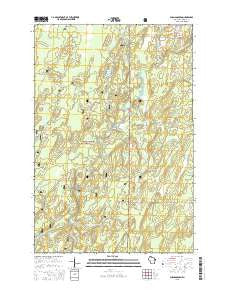 Shanagolden Wisconsin Current topographic map, 1:24000 scale, 7.5 X 7.5 Minute, Year 2015