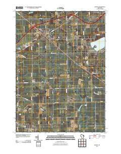 Sharon Wisconsin Historical topographic map, 1:24000 scale, 7.5 X 7.5 Minute, Year 2010
