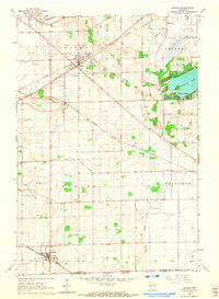 Sharon Wisconsin Historical topographic map, 1:24000 scale, 7.5 X 7.5 Minute, Year 1960