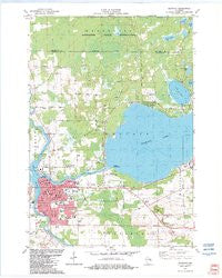 Shawano Wisconsin Historical topographic map, 1:24000 scale, 7.5 X 7.5 Minute, Year 1982