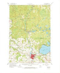 Shawano Wisconsin Historical topographic map, 1:62500 scale, 15 X 15 Minute, Year 1964