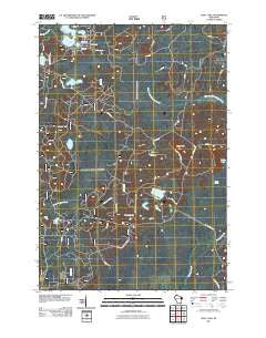 Shay Lake Wisconsin Historical topographic map, 1:24000 scale, 7.5 X 7.5 Minute, Year 2011