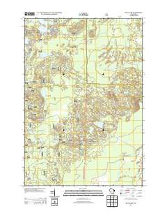 Shay Lake Wisconsin Historical topographic map, 1:24000 scale, 7.5 X 7.5 Minute, Year 2013