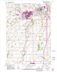 Sheboygan Falls Wisconsin Historical topographic map, 1:24000 scale, 7.5 X 7.5 Minute, Year 1954
