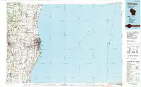 Sheboygan Wisconsin Historical topographic map, 1:100000 scale, 30 X 60 Minute, Year 1989