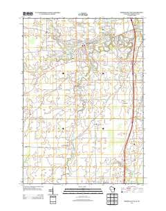 Sheboygan Falls Wisconsin Historical topographic map, 1:24000 scale, 7.5 X 7.5 Minute, Year 2013