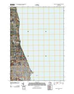 Sheboygan North Wisconsin Historical topographic map, 1:24000 scale, 7.5 X 7.5 Minute, Year 2010