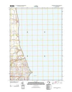 Sheboygan North Wisconsin Historical topographic map, 1:24000 scale, 7.5 X 7.5 Minute, Year 2013