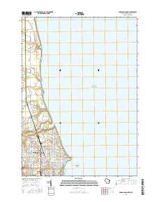 Sheboygan North Wisconsin Current topographic map, 1:24000 scale, 7.5 X 7.5 Minute, Year 2016