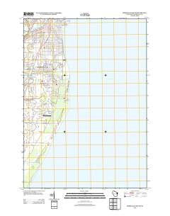 Sheboygan South Wisconsin Historical topographic map, 1:24000 scale, 7.5 X 7.5 Minute, Year 2013