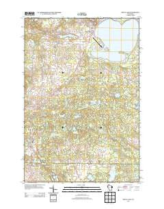 Shell Lake Wisconsin Historical topographic map, 1:24000 scale, 7.5 X 7.5 Minute, Year 2013