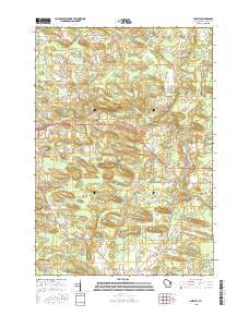 Shepley Wisconsin Current topographic map, 1:24000 scale, 7.5 X 7.5 Minute, Year 2015