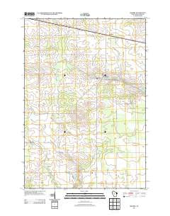 Sherry Wisconsin Historical topographic map, 1:24000 scale, 7.5 X 7.5 Minute, Year 2013