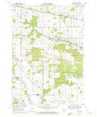 Sherry Wisconsin Historical topographic map, 1:24000 scale, 7.5 X 7.5 Minute, Year 1970