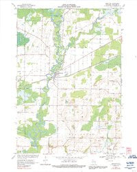 Shiocton Wisconsin Historical topographic map, 1:24000 scale, 7.5 X 7.5 Minute, Year 1969