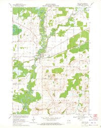 Shiocton Wisconsin Historical topographic map, 1:24000 scale, 7.5 X 7.5 Minute, Year 1969