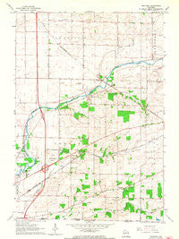 Shopiere Wisconsin Historical topographic map, 1:24000 scale, 7.5 X 7.5 Minute, Year 1961