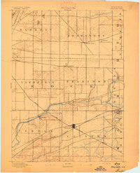 Shopiere Wisconsin Historical topographic map, 1:62500 scale, 15 X 15 Minute, Year 1893
