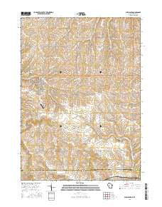 Shullsburg Wisconsin Current topographic map, 1:24000 scale, 7.5 X 7.5 Minute, Year 2016