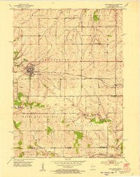Shullsburg Wisconsin Historical topographic map, 1:24000 scale, 7.5 X 7.5 Minute, Year 1952