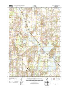 Silver Lake Wisconsin Historical topographic map, 1:24000 scale, 7.5 X 7.5 Minute, Year 2013